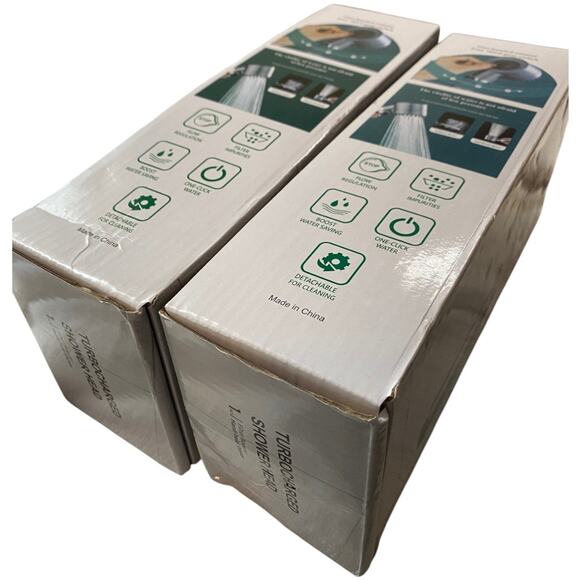 2 Turbocharged Shower Head Hand-held Spray 3 Mode Combo includes filters - A1080 - Picture 10 of 11